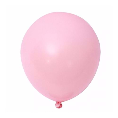 12 inç Açık Pembe - Bebe Pembe renk 10 lu Pastel Dekorasyon Balonu