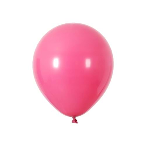 12 inç Fuşya renk 10 lu Pastel Dekorasyon Balonu