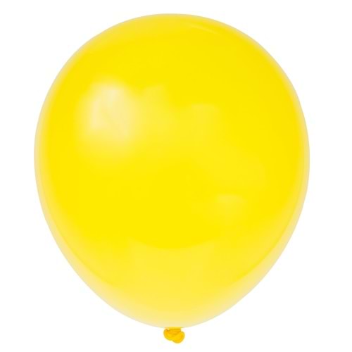 12 inç Sarı renk 10 lu Pastel Dekorasyon Balonu