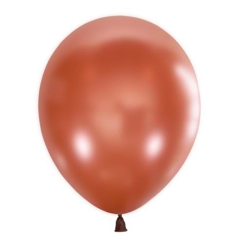 12 inç Yanık Turuncu renk 10 lu Retro Dekorasyon Balonu