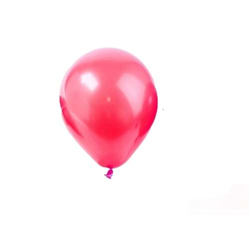 12 inç Kırmızı renk 25 li Metalik Dekorasyon Balonu