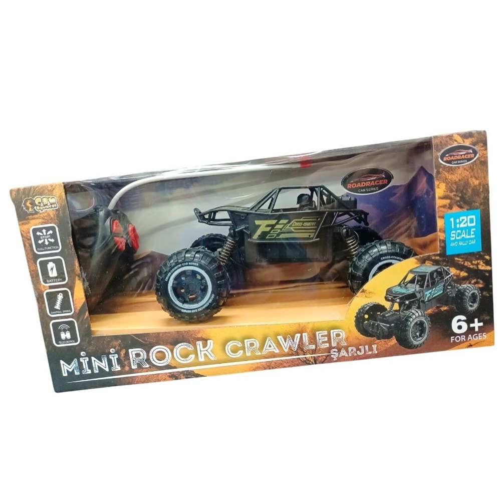 Uzaktan Kumandalı Şarjlı Amortisörlü Arazi Aracı Mini Rock Crawler 4 Yönlü