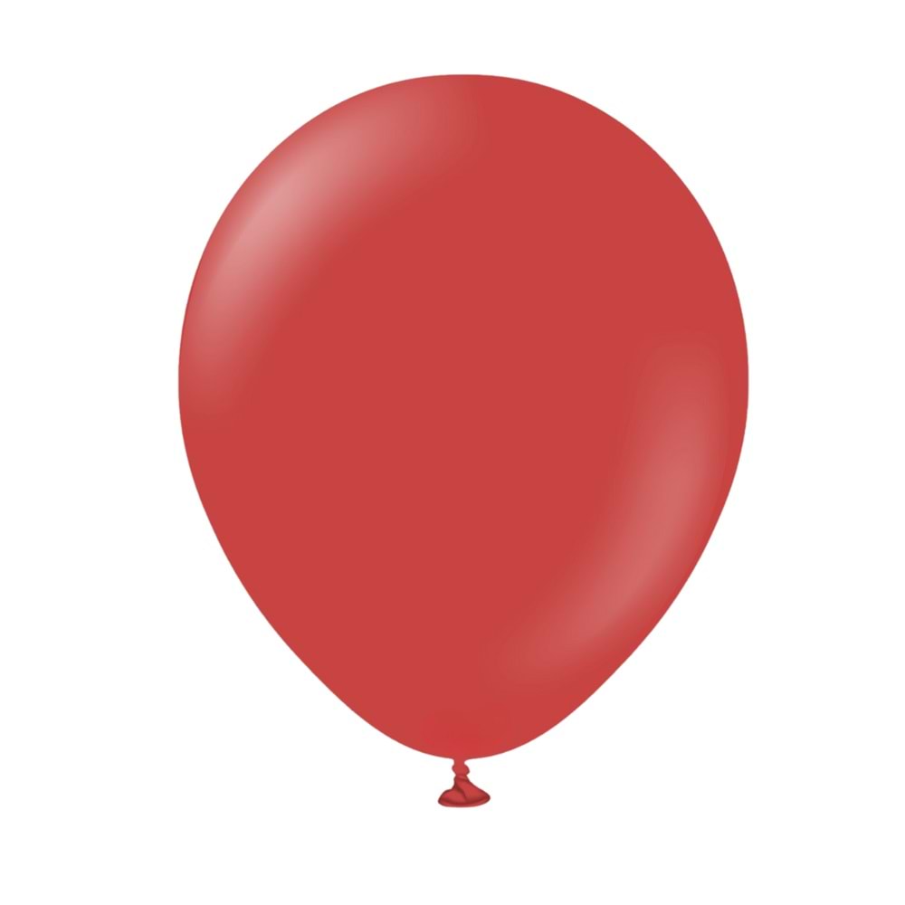 12 inç Deep Red renk 100 lü Pastel Dekorasyon Balonu