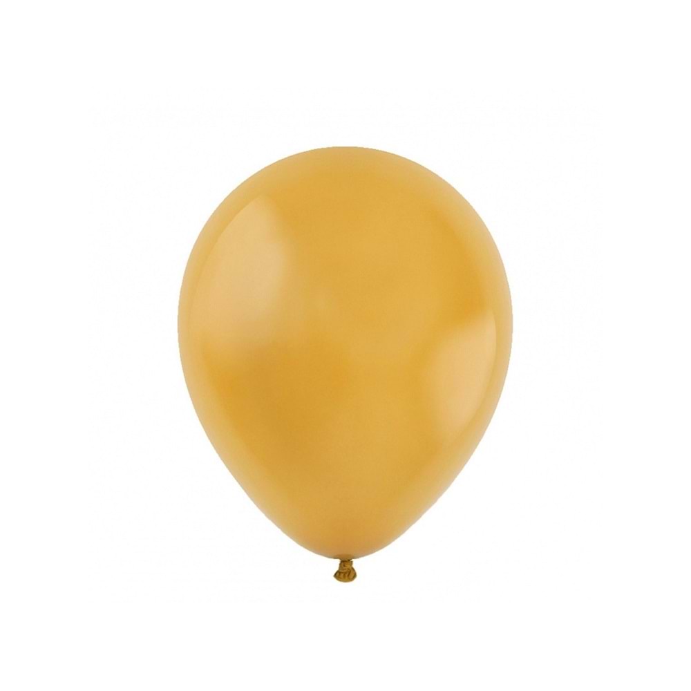 12 inç Zerdeçal renk 10 lu Retro Dekorasyon Balonu
