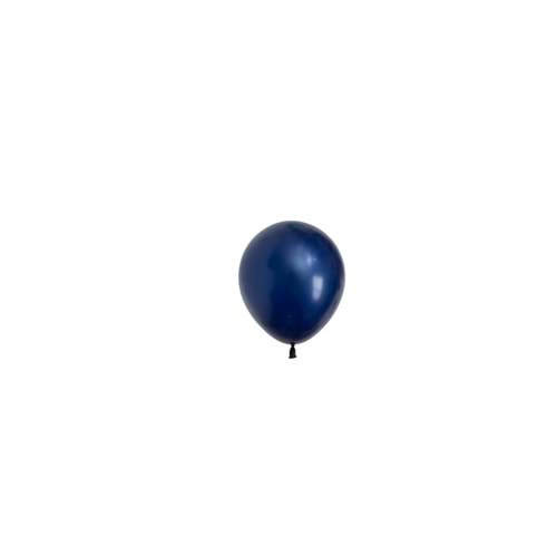 5 inç Gece Mavisi Renk Küçük Boy 10 lu Dekorasyon Balonu