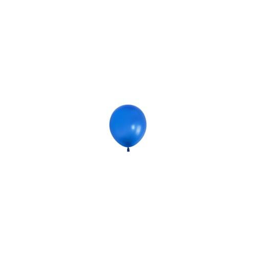 5 inç Koyu Mavi Renk Küçük Boy 10 lu Dekorasyon Balonu