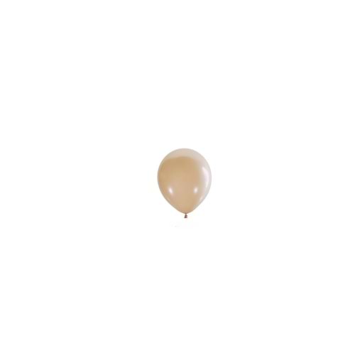 5 inç Sütlü Kahve Renk Küçük Boy 10 lu Dekorasyon Balonu