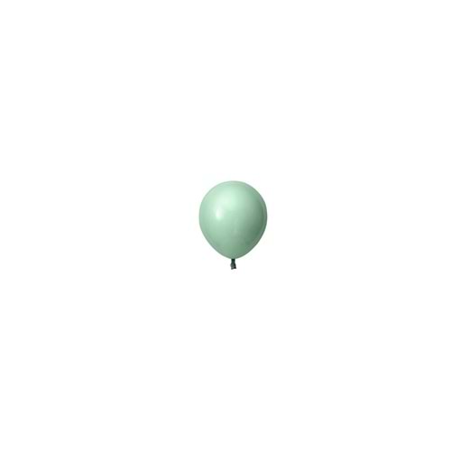 5 inç Kış Yeşili Renk Küçük Boy 10 lu Dekorasyon Balonu