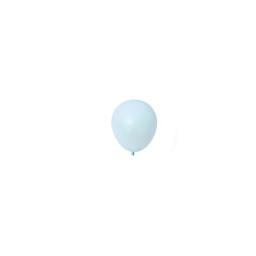 5 inç Mavi Renk Küçük Boy 100 lu Makaron Dekorasyon Balonu