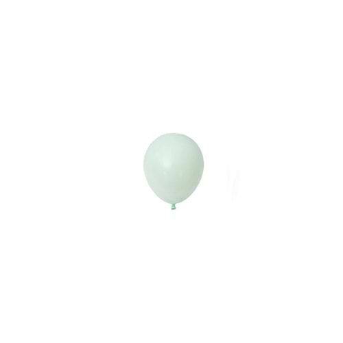 5 inç Yeşil Renk Küçük Boy 100 lu Makaron Dekorasyon Balonu