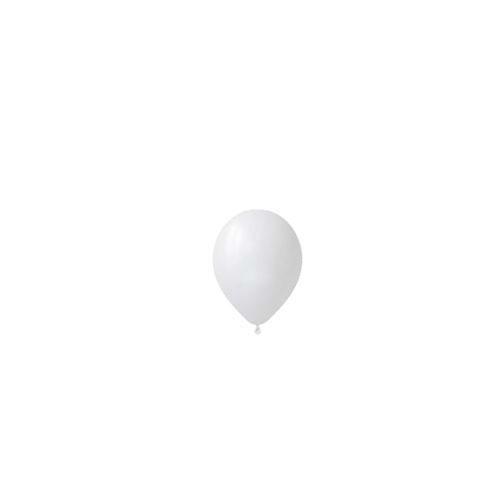 5 inç Beyaz Renk Küçük Boy 25 li Dekorasyon Balonu