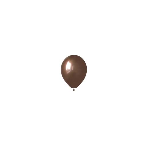 5 inç Çikolata Kahve Renk Küçük Boy 25 li Dekorasyon Balonu