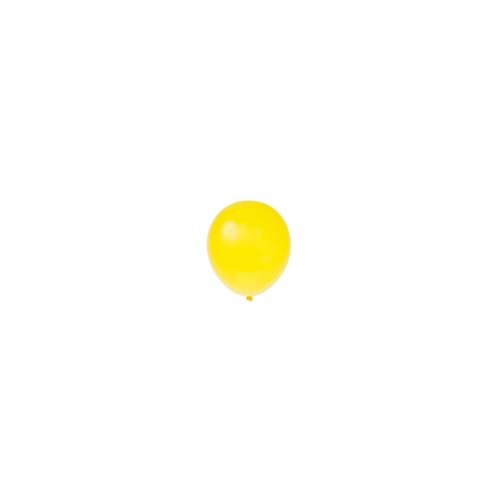 5 inç Sarı Renk Küçük Boy 25 li Dekorasyon Balonu