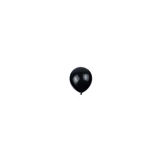 5 inç Siyah Renk Küçük Boy 25 li Dekorasyon Balonu