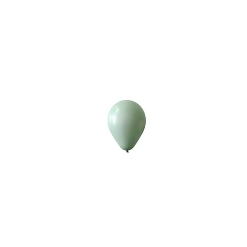 5 inç Küf Yeşili Renk Küçük Boy 50 li Dekorasyon Balonu