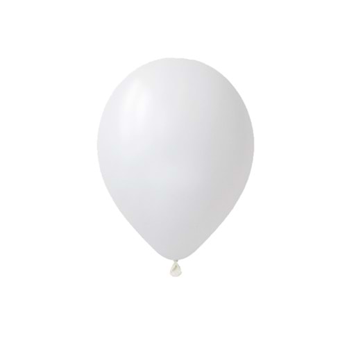 12 inç Beyaz renk 25 li Pastel Dekorasyon Balonu