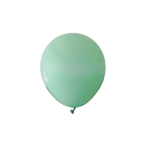 12 inç Mint Yeşili renk 25 li Pastel Dekorasyon Balonu